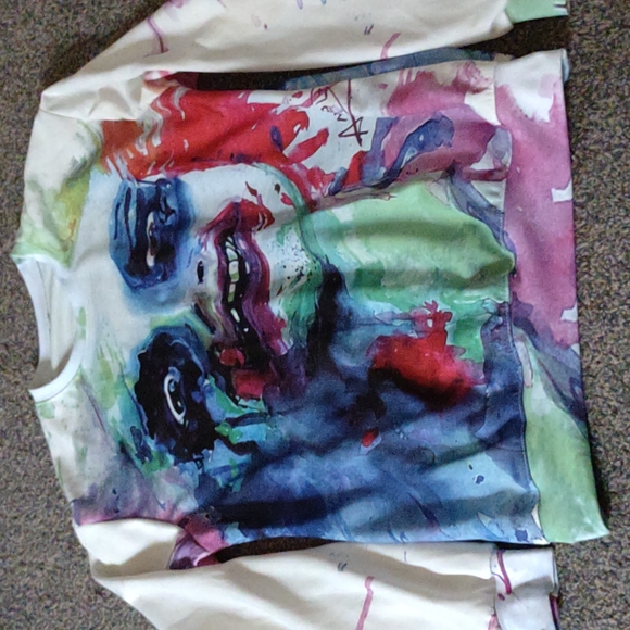 🤍 NWOT Beetlejuice Splatter Paint Sweater🖤 - Picture 3 of 4